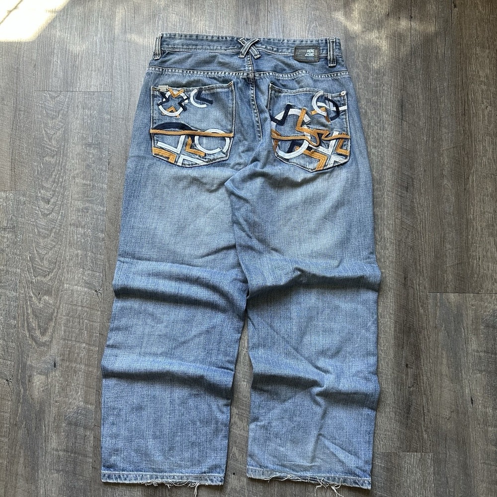 Vintage Pepe Jeans London Distressed Baggy Skater Denim Jeans 36x30 Y2K‎ Hip Hop
